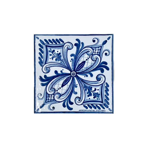 Mattone Caltagirone Bianco/Blu