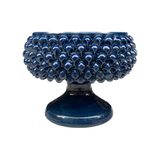 Centerpiece Round Pine Cone Stand Antique Blue