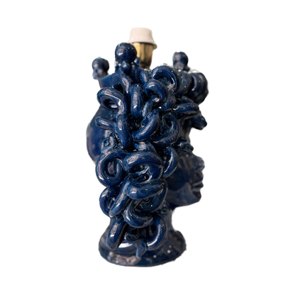 Lume Testa Medusa Blu Antico